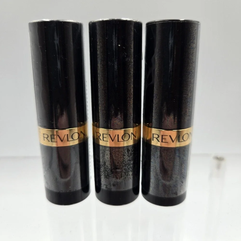 3 New Revlon 450 619 415 Super Lustrous Lipstick Creamy Formula Sealed Pink Tone